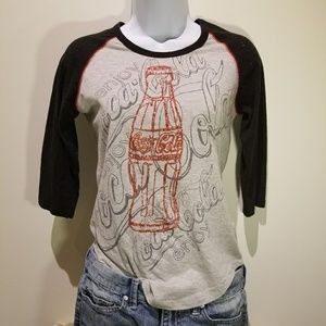 Coca~Cola 3/4 length sleeve Tee